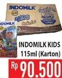Promo Harga INDOMILK Susu UHT Kids per 40 pcs 115 ml - Hypermart