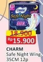 Promo Harga Charm Safe Night Wing 35cm 12 pcs - Alfamart