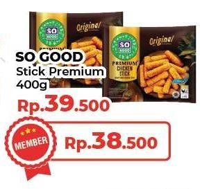 Promo Harga So Good Chicken Stick Premium 400 gr - Yogya