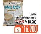 Promo Harga Luwak White Koffie Original per 18 sachet 20 gr - Hypermart