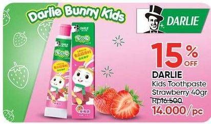 Promo Harga DARLIE Toothpaste Bunny Kids for Kid Strawberry 40 gr - Guardian