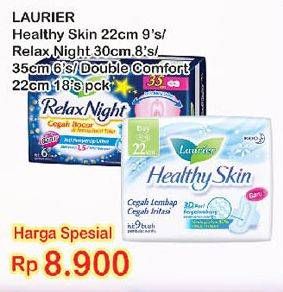 Promo Harga LAURIER Healthy Skin 22cm 9s / Double Comfort 18s / Relax Night 30cm 8s  - Indomaret