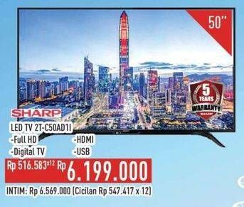 Promo Harga Sharp 2T-C50AD1i 50 Inch Full-HD TV   - Hypermart