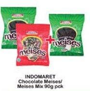 Promo Harga INDOMARET Meises Chocolate, Mix 90 gr - Indomaret