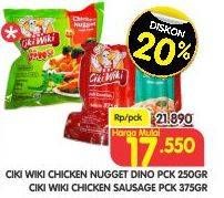 Promo Harga CIKI WIKI Chicken Nugget Dino / Sausage  - Superindo