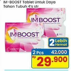 Promo Harga Imboost Multivitamin Tablet Extra Vit C D3 4 pcs - Indomaret