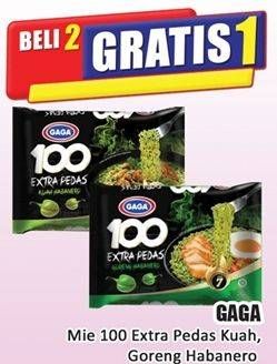 Promo Harga Gaga 100 Extra Pedas 88 gr - Hari Hari