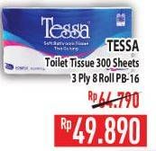 Promo Harga TESSA Toilet Tissue PB-16 8 roll - Hypermart