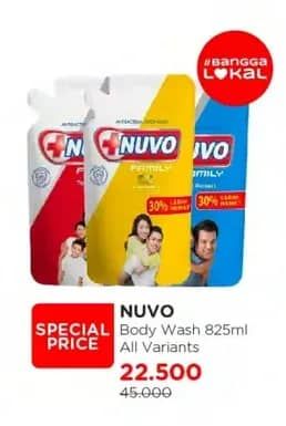 Promo Harga Nuvo Body Wash All Variants 825 ml - Watsons