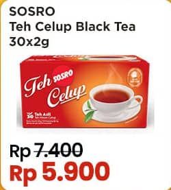 Promo Harga Sosro Teh Celup per 30 pcs 2 gr - Indomaret