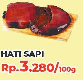 Promo Harga Beef Liver (Hati Sapi) per 100 gr - Yogya