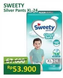 Promo Harga Sweety Silver Pants XL24 24 pcs - Alfamart