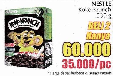 Promo Harga Nestle Koko Krunch Cereal per 2 box 330 gr - Giant