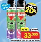 Promo Harga Baygon Insektisida Spray All Variants 600 ml - Superindo
