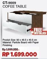 Promo Harga Coffee Table CT-9009 W. 90 X D. 48.5 X H. 40.5 CM  - COURTS