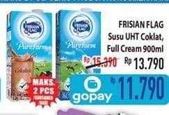 Promo Harga FRISIAN FLAG Susu UHT Purefarm Swiss Chocolate, Full Cream 900 ml - Hypermart