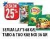 Promo Harga LAYS 68 g/ TARO/ TAO KAE NOI 36 g  - Hypermart