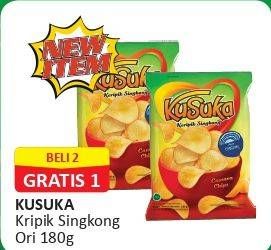 Promo Harga KUSUKA Keripik Singkong Original 180 gr - Alfamart