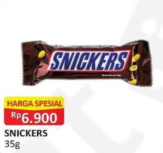 Promo Harga SNICKERS Chocolate 35 gr - Alfamart