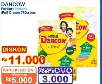 Promo Harga Dancow FortiGro Susu Bubuk Full Cream, Instant 800 gr - Indomaret