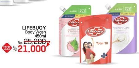Promo Harga Lifebuoy Body Wash 450 ml - LotteMart