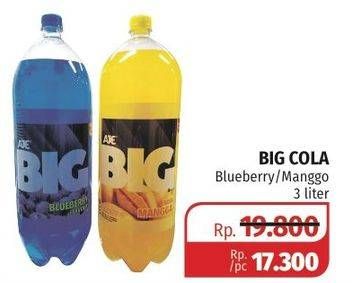 Promo Harga AJE BIG COLA Minuman Soda Blueberry, Mango 3 ltr - Lotte Grosir