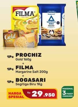 Promo Harga Prochiz Gold + Filma Margarine + Segitiga Biru Terigu  - Yogya