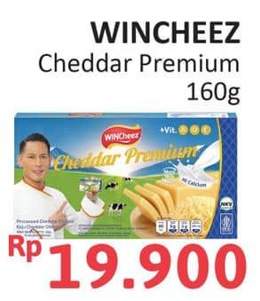 Promo Harga WINcheez Cheddar Premium 160 gr - Alfamidi