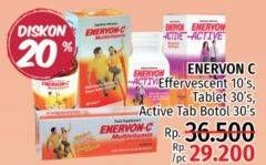 Promo Harga Enervon-c Effervescent/Tablet/Active Tab Vitamin  - LotteMart