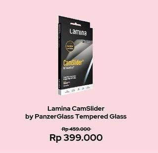 Promo Harga LAMINA Tempered Glass Lamina CamSlider By PanzerGlass  - Erafone