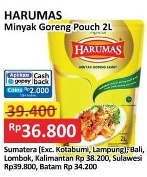 Promo Harga Harumas Minyak Goreng 2000 ml - Alfamart
