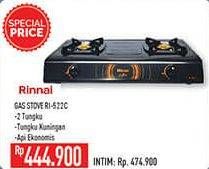 Promo Harga RINNAI RI 522C | Gas Stove  - Hypermart