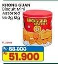 Promo Harga Khong Guan Assorted Biscuit Red Mini 650 gr - Indomaret