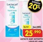 Promo Harga LACTACYD Baby Liquid Soap 60 ml - Superindo