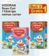 Promo Harga VIDORAN Kids Milk UHT All Variants 115 ml - Indomaret