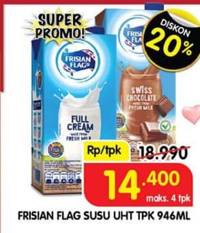 Promo Harga Frisian Flag Susu UHT Purefarm 946 ml - Superindo