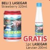 Promo Harga Lasegar Larutan Penyegar Strawberry 320 ml - Alfamidi