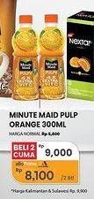 Promo Harga Minute Maid Juice Pulpy Orange 300 ml - Carrefour