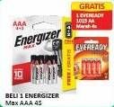 Promo Harga Energizer Battery Alkaline AAA 4 pcs - Alfamart