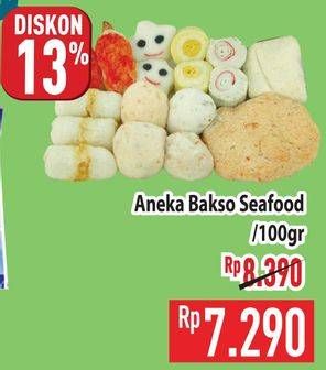 Promo Harga Aneka Bakso Seafood per 100 gr - Hypermart