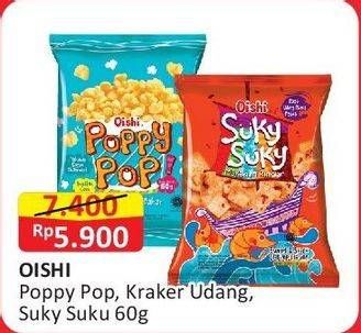 Promo Harga Oishi Poppy Pop/Suky Suky  - Alfamart