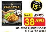 Promo Harga GOLDSTAR Nugget Stickie Cheese 500 gr - Superindo