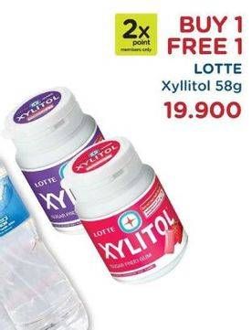 Promo Harga LOTTE XYLITOL Candy Gum 58 gr - Watsons