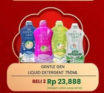 Promo Harga Gentle Gen Deterjen 750 ml - Carrefour