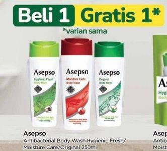 Promo Harga Asepso Body Wash Original, Moisture Care, Hygienic Fresh 250 ml - TIP TOP