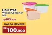 Promo Harga Lion Star Wagon Container 50L 50000 ml - Yogya