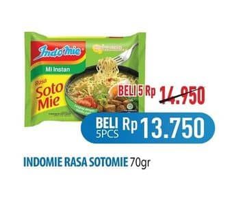 Promo Harga Indomie Mi Kuah Soto Mie 70 gr - Hypermart