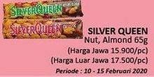 Promo Harga SILVER QUEEN Chocolate Nut, Almond 65 gr - Alfamidi