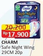 Promo Harga Charm Safe Night Wing 29cm 20 pcs - Alfamart