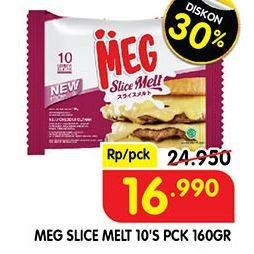 Promo Harga MEG Cheddar Slice Melt 160 gr - Superindo
